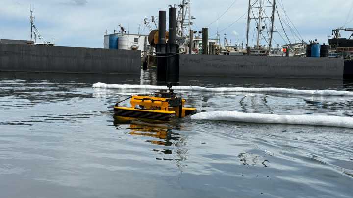 Meet “Bumblebee,” the robot cleaning Fairhaven harbor this fall