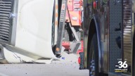 UPDATE: Dump truck overturns, shuts down Iron Works Pike in Lexington