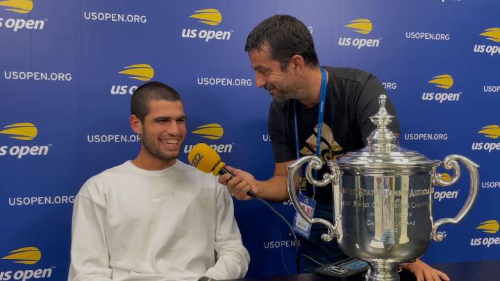 La ambición de Carlos Alcaraz en la SER tras ganar el US Open: "Son seis Grand Slams y queremos más. Estoy por el camino correcto"