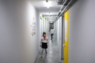 Ukrainian children open school year by heading underground