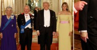 Is Donald Trump OK? President Seen With Blatantly Obvious Makeup Over His Bruised Hand at Windsor Castle Banquet: Photos