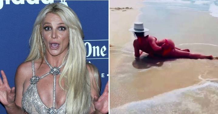Bikini-Clad Britney Spears Touches Herself as She Reminisces About Her Beach Trip From 4 Months Ago