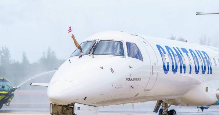 Puerto Rico celebra la llegada del vuelo inaugural de Contour Airlines desde Dominica