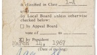 Muhammad Ali’s unsigned draft card, a piece of Vietnam-era history, will be auctioned