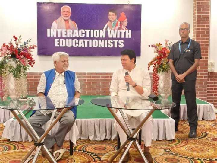 Former Tripura CM Biplab Deb holds productive interaction with educationists on NextGenGST