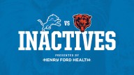 INACTIVES: Lions vs. Bears