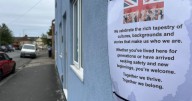 Union flags in South Bristol replaced with welcome messages by residents