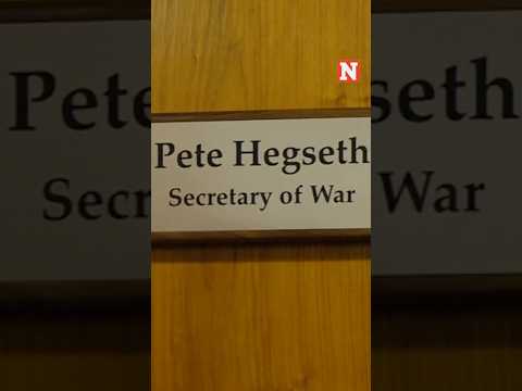 Pentagon Removes Secretary of Defense Signs After Trump Order