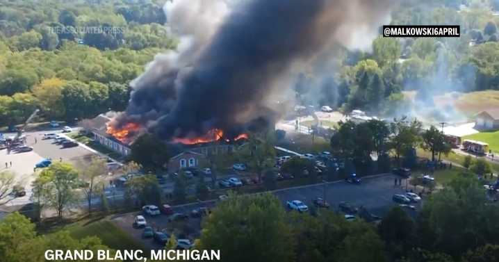 2 people dead and 8 wounded in a shooting and fire at a Michigan church, police say