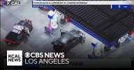 Stolen vehicle pursuit ends with two arrests at LA County gas station