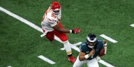 Chris Jones & Jalen Hurts’ On Field Interaction Goes Viral After Chiefs-Eagles Game, Fans Figure Out What They’re Seemingly Yelling | Chris Jones, Football, Jalen Hurts, Kansas City Chiefs, nfl, Phila