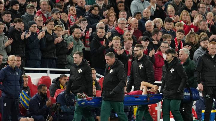 Liverpool defender Giovanni Leoni injured on debut against Southampton