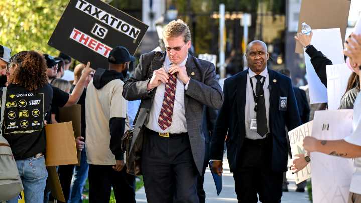 Protest, slow progress in Lansing as Michigan state budget clock ticks