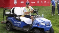 Soccer great Gianfranco Zola gives European Ryder Cup team a lift