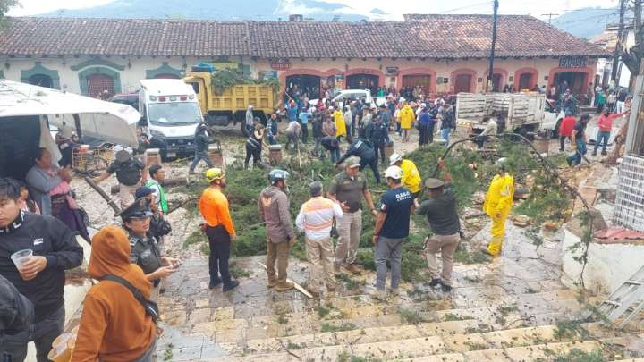 Un tornado deja un herido y daños en San Cristóbal de las Casas (Video)