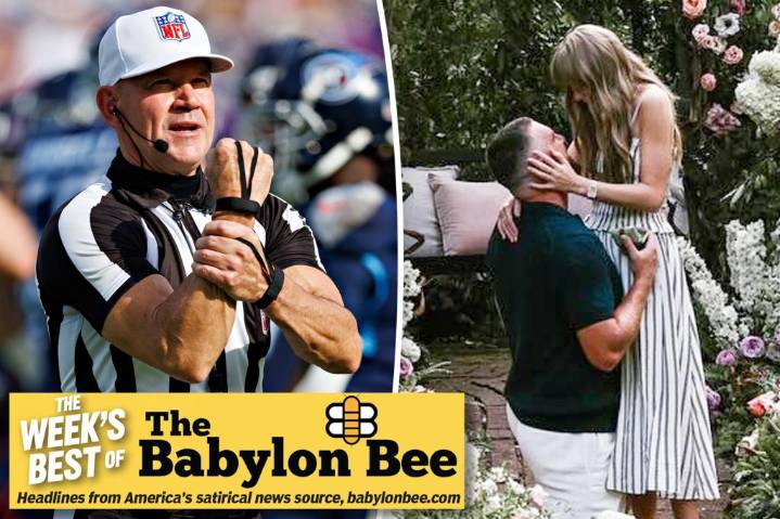 Best of the Babylon Bee: Taylor Swift's engagement called off as Travis Kelce's knee didn't touch ground