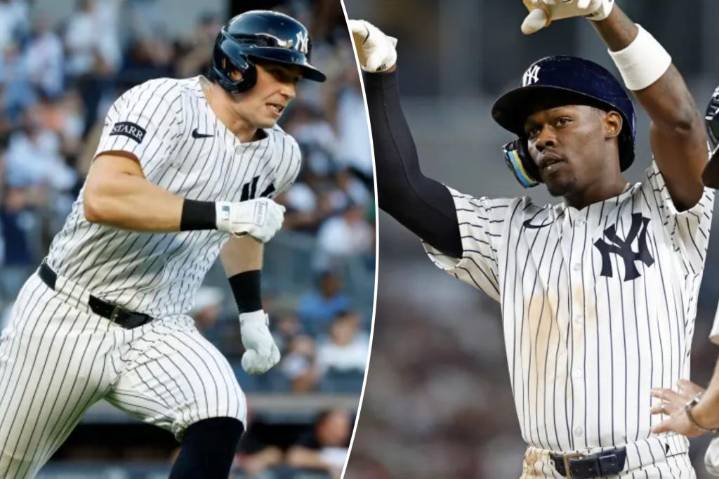 Yankees sit Ben Rice, Jazz Chisholm Jr. in Game 1 gambit