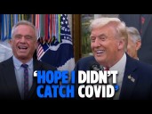 Trump To RFK Jr.: ‘I Hope I Didn’t Catch COVID Just There.’
