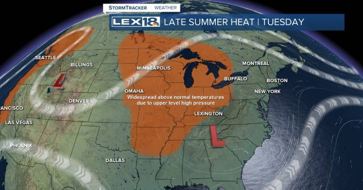 High Clouds and Heat Tuesday