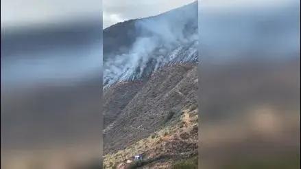Cusco: piden ayuda para sofocar incendio forestal que amenaza con destruir casas en Huycho