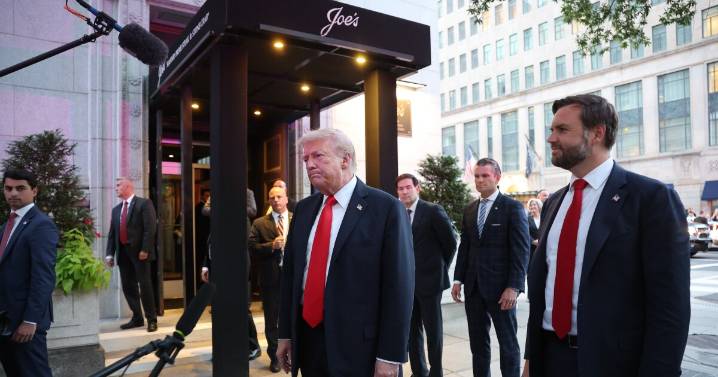 Trump makes a rare D.C. restaurant visit to tout his federal crackdown on crime