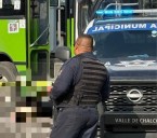 Muere mujer de la tercera edad atropellada por camión de transporte público en Valle de Chalco