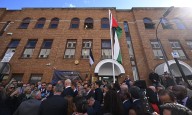 Palestine flag raised at London ceremony as mission becomes embassy