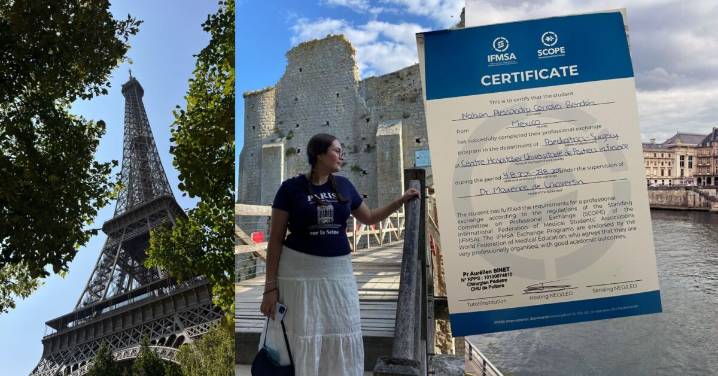 Estudiante de medicina cananense recibe capacitación en Francia