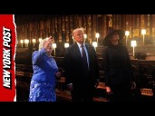 President Trump and Melania Given Tour of St George's Windsor Chapel During UK Visit