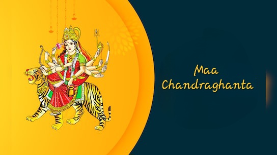 Navratri 2025 Day 3: Royal Blue Marks Maa Chandraghanta Puja, Timings & Rituals