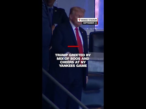 Trump greeted by mix of boos and cheers at NY Yankees game