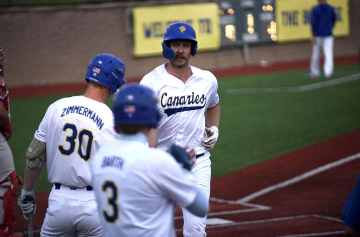 Jordan Barth’s walk-off blast lifts Canaries past RedHawks in Game 3 thriller