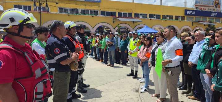 Huehuetoca participa en el Segundo Simulacro Nacional 2025