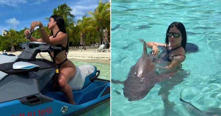Influencer cubana La Dura enfrenta susto al nadar con tiburones en Bahamas