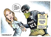 Cartoonist’s take: ICE profiling OK