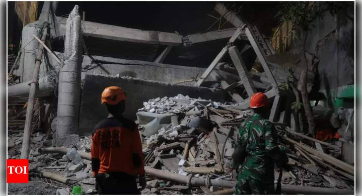 Indonesia: 65 students trapped as school building collapses; 1 dead