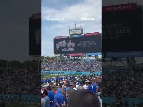 WATCH: The Tennessee Titans pay heartfelt tribute to Charlie Kirk #usa #us #shorts #news #nfl