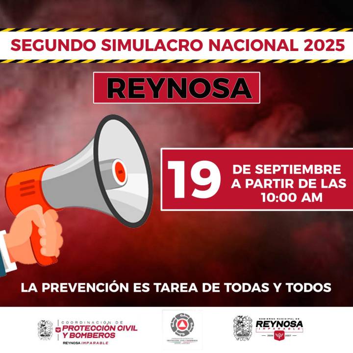 Conmemora PCyB-Reynosa Día Nacional de la Protección Civil con simulacros