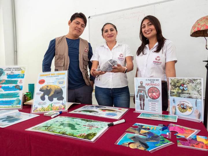 Concientizan sobre salvar al manatí en Campeche