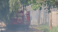 Un nuevo incendio en un baldío en Santa Lucía fue controlado por bomberos