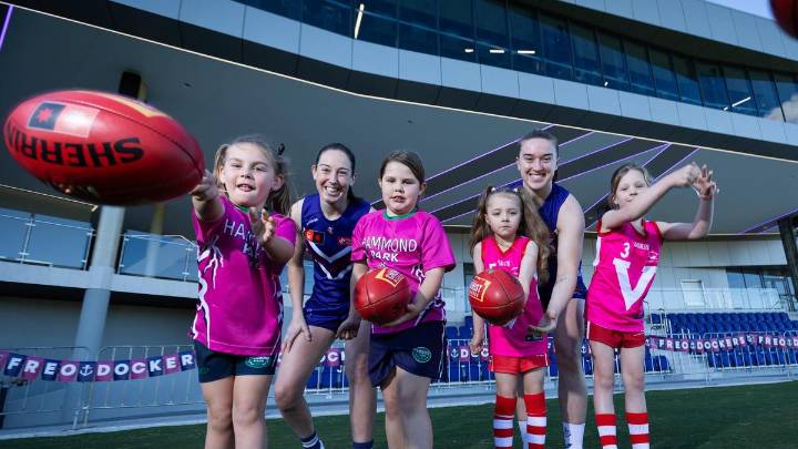 Western Australia records surge in women and girls’ participation in football as AFLW clubs continue to invest