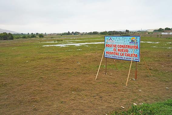 Se colocaron los Hitos en terreno donde se construirá el Hospital La Caleta