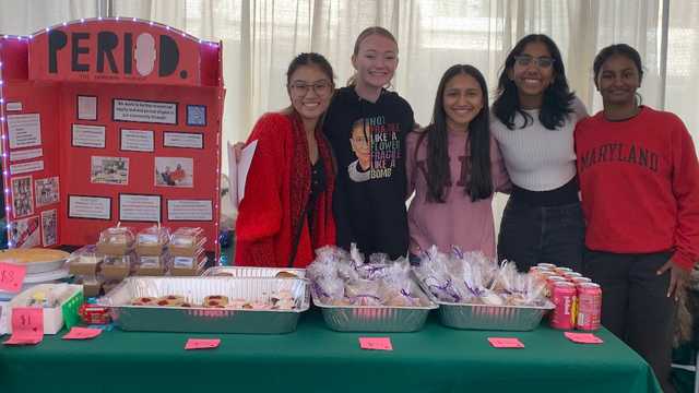 Ravens recognize students working to end period poverty