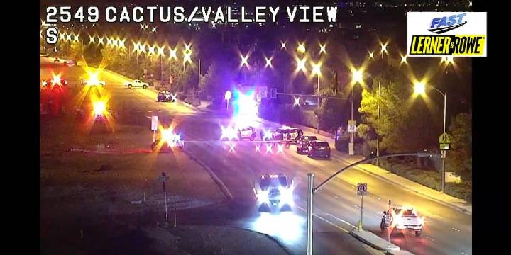 Pedestrian dies following crash near south Las Vegas intersection