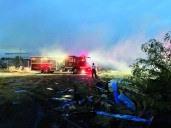 Medidas de prevención tras incendio en recicladora de Frontera