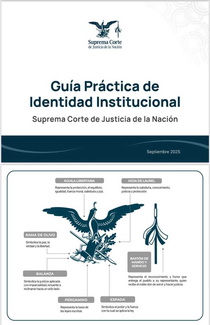 SCJN renueva imagen institucional e incorpora el bastón de mando a su emblema