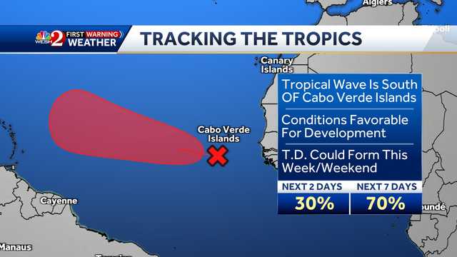 Tropical depression could form this week in the Atlantic