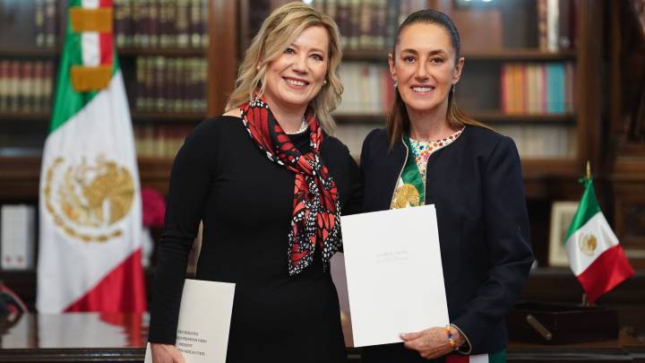 Recibe Sheinbaum cartas credenciales de 5 embajadores