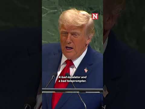 Trump Blames Faulty Escalator And Teleprompter At United Nations Meet