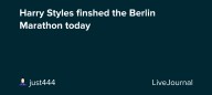 Harry Styles finshed the Berlin Marathon today : ohnotheydidnt